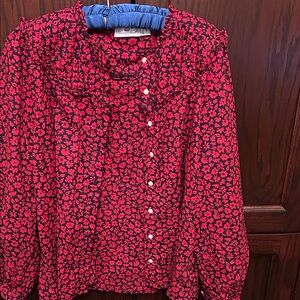 Vineyard Vines Red Floral Shirt